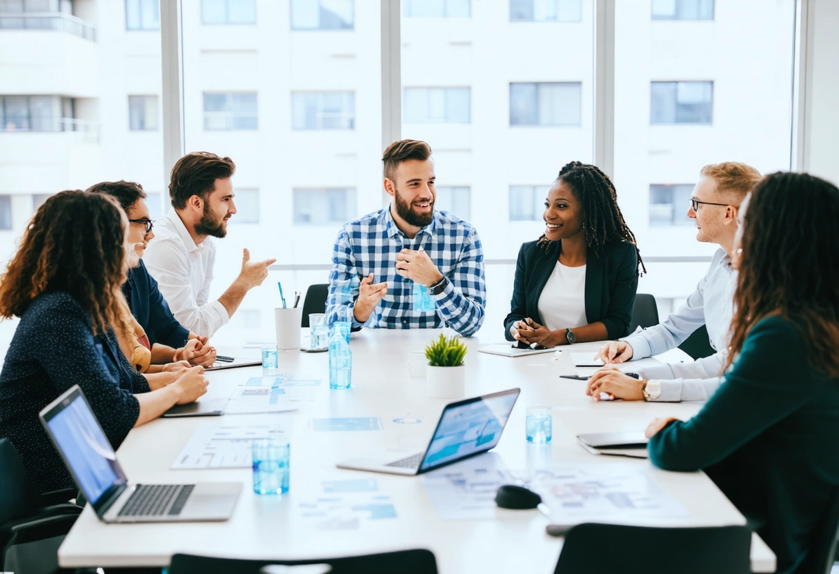 Marketer adjusting campaign settings on a digital platform.